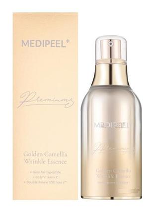 Есенція для обличчя зморшок medipeel premium golden camellia wrinkle essence, 100 мл