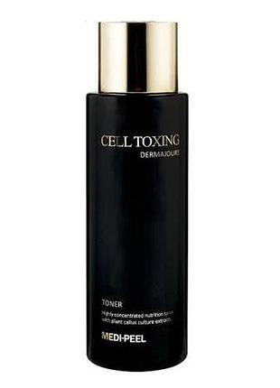 Антивіковий тонер для обличчя medi-peel cell toxing dermajours toner, 250 мл