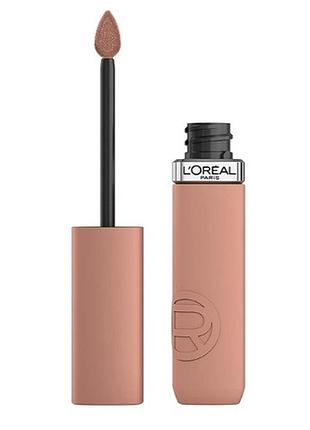 Жидкая матовая помада для губ l’oréal paris infaillible matte resistance 105 - breakfast in bed, 5 мл