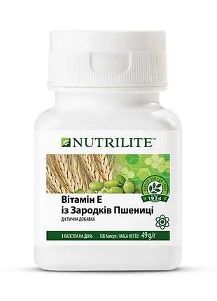 Nutrilite™ витамин е из пшеничных зародышей — 100 капсул амвей (432971)