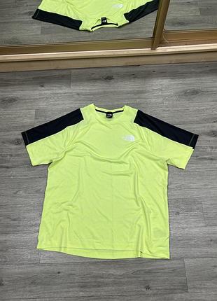 Спортивная мужская футболка the north face mountain athletics оригинал xl неоновая
