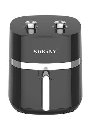 Аэрогриль sokany sk-10024 6,5 л 1500 вт пластиковый черный (523122)