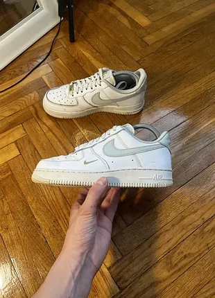 (38 размер, 24см) nike air force белое кроссовки белые кроссовки