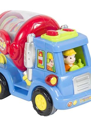 Бетономішалка limo toy пластик 12 см жовта (554618)