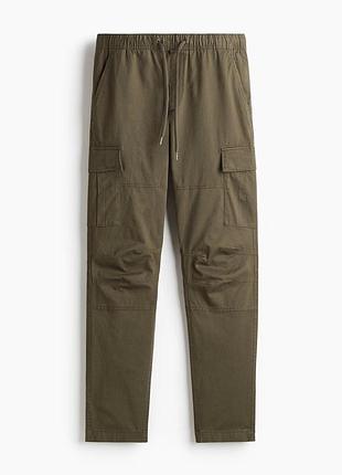 S/xl h&amp;m новые фирменные мужские подростковые брюки карго джоггеры slim fit cargo