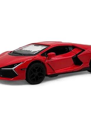 Металева машинка kinsmart lamborghini червона інерційна 12,5х3,5х5,5 см (541630)