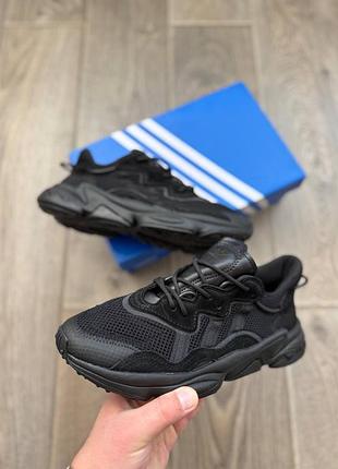 Стильные женские кроссовки adidas ozweego black