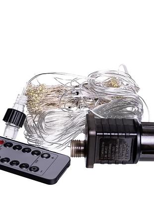 Новогодняя гирлянда медный провод 3х2 м белая 400 led (577618)
