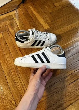 (36,5 размер, 23см) adidas superstar белое кеды белые originals
