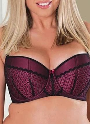 Бюстгальтер бюст бюстик лифчик чашка 80 f 36 f черный curvy kate балконет