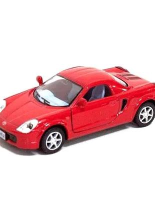 Машинка kinsmart toyota mr2 металевий інерційний червоний з відкриваючимися дверима 1:32 (538988)