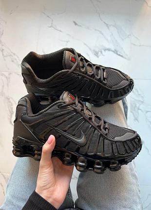 Кроссовки nike shox tl black арт 0142
