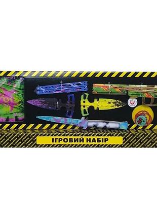 Сувенирный игровой набор big box деревянный 4 предмета разноцветный (560061)