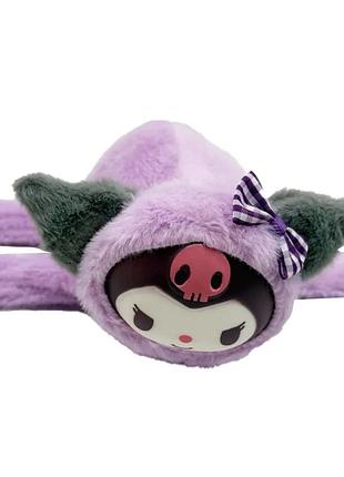 Детская мягкая игрушка браслет kuromi плюш 16 см чёрный (562478)