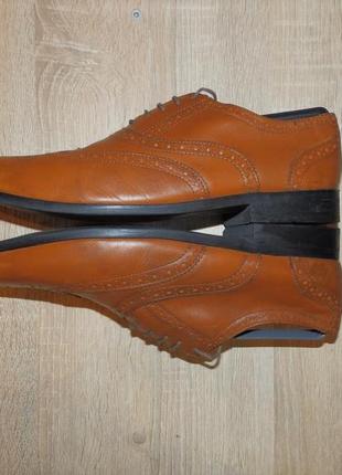 Броги , оксфорды , туфли marks & spencer brogue oxford leather4 фото