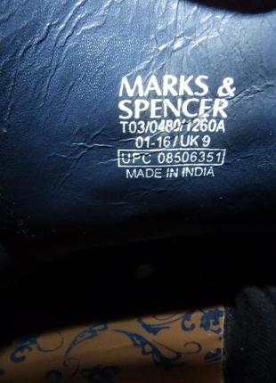 Броги , оксфорды , туфли marks & spencer brogue oxford leather6 фото