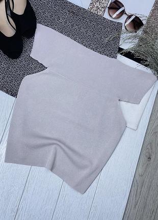 Літній топ h&m xl в’язаний топ облягаючий бежевий топ великого розміру