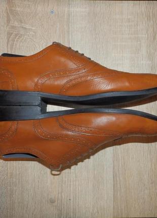 Броги , оксфорды , туфли marks & spencer brogue oxford leather3 фото