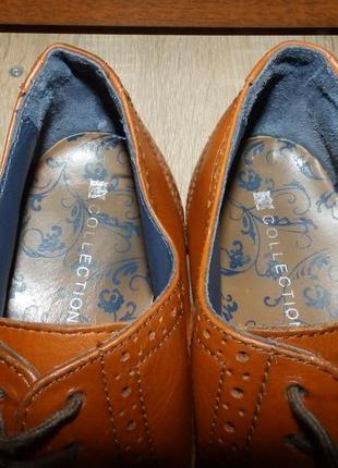 Броги , оксфорды , туфли marks & spencer brogue oxford leather5 фото