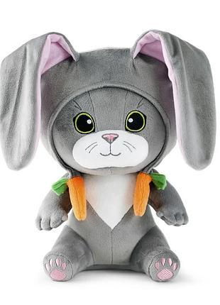 Плюшева іграшка кото кролик wp merchandise 29 см сірий (558515)