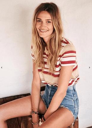 Sezane лляна футболка у смужку