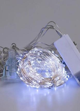 Гирлянда светодиодная 200led 3х2 м белая капля росы (525288)