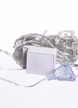 Новорічна гірлянда світлодіодна 10 м жовта чорний провід 120 led (577407)