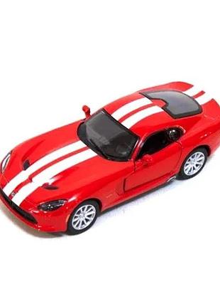 Машинка kinsmart srt viper gts металева інерційна червона 1:36 (539289)