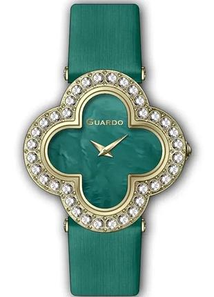 Часы guardo нержавеющая сталь 31 мм золотистые кожаный ремешок (549121)