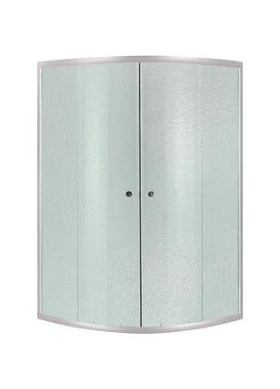 Душова кабіна sc90x90.sat.high.fr 90x90 см матове скло сатин розсувні двері (599726)