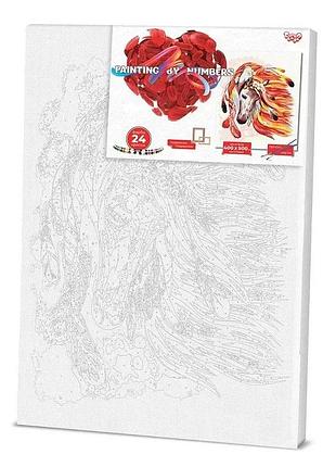 Картина по номерам danko toys акрил 40x50 см конь (556838)