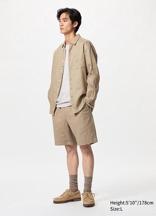 Легкі шорти з лляної суміші uniqlo