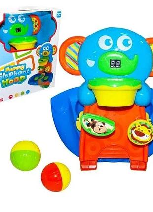 Развивающая игрушка funny elephant hoop с мячиками и счетчиком для детей от 3 лет (538990)
