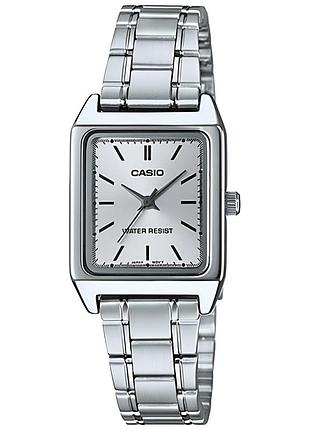 Casio ltp-v007d-7e — жіночий кварцовий годинник, сталевий браслет, wr 30 м