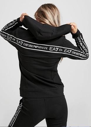 Женская толстовка на молнии, зип худи emporio armani