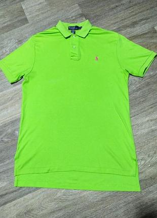 Мужская футболка поло polo ralph lauren , размер l .
