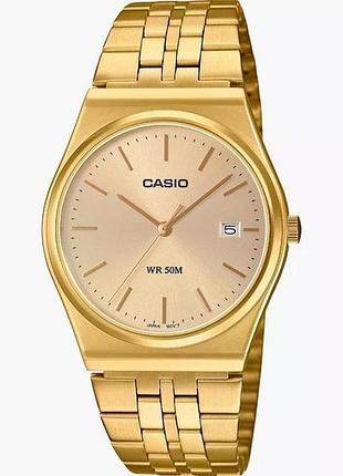 Casio mtp-b145g-9a — чоловічий кварцовий годинник, сталевий браслет, wr 50 м