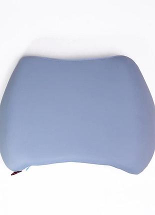 Подушка для поясницы minimal memory foam 37х28х10 см матовый трикотаж голубой (578002)