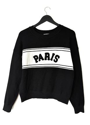 Оверсайз джемпер з написом paris primark