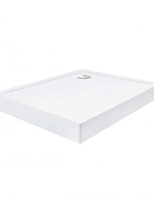 Душовий піддон qtap tern 301812c 100x80 см акриловий білий з регульованими ніжками (599637)