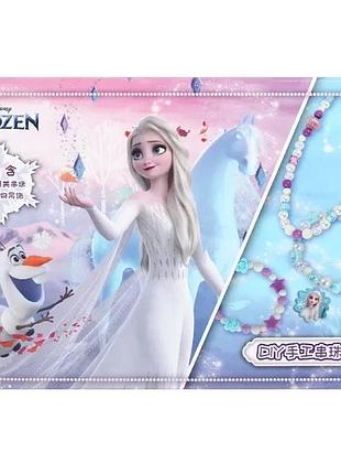 Набір для створення браслетів frozen disney 680 шт пластик 19х13 см різні кольори (513532)