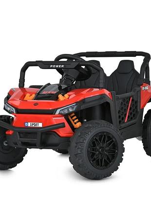 Дитячий електромобіль bambi racer екокожа 103 см чорний (558986)