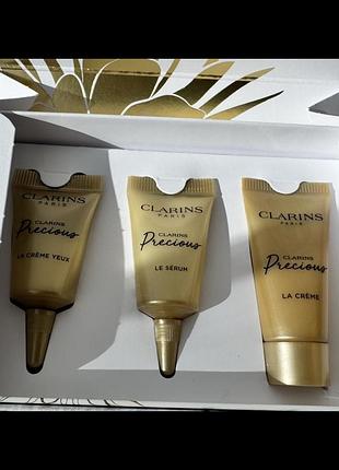 Набір преміальної антивікової лінійки clarins precious