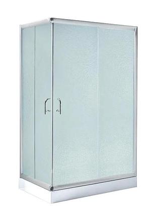 Душевая кабина 2 в 1 lidz wawel sc100x80 матовое стекло 5 мм прямоугольная сатиновая (600219)