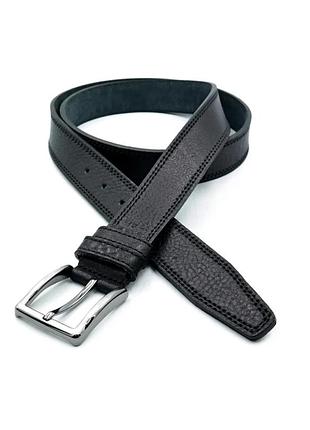 Шкіряний ремінь prodobro натуральна шкіра 3,3 см 105-125 см чорний (527261)