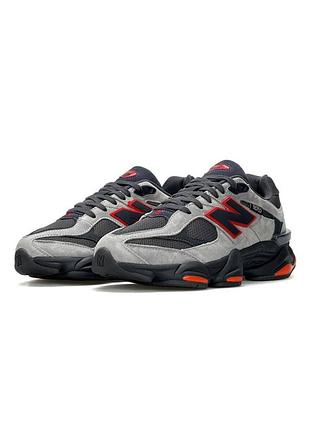 New balance 9060 grey black orange