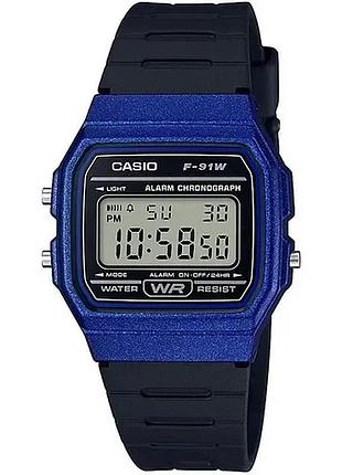 Casio f-91wm-2a — наручний годинник унісекс, полімерний ремінець, wr 30 м
