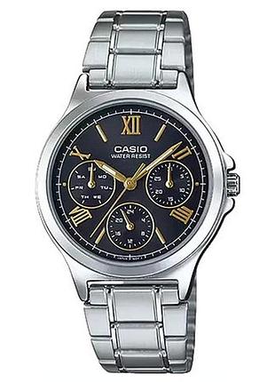 Casio ltp-v300d-1a2 — жіночий кварцовий годинник, сталевий браслет, wr 50 м