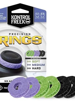 Прицільні кільця kontrolfreek precision rings для ps5 dualsense, ps4, xbox series x|s, xbox one, switch pro, steam deck, 6 шт.