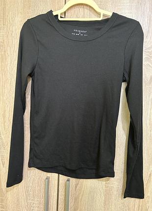 Primark лонг чорний рубчик s m